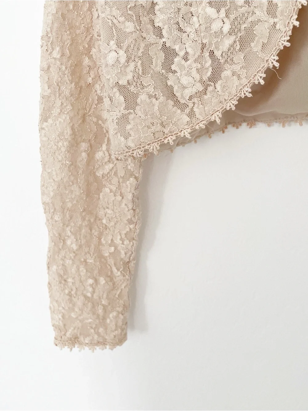 Alex evenings floral lace vintage shawl size 12